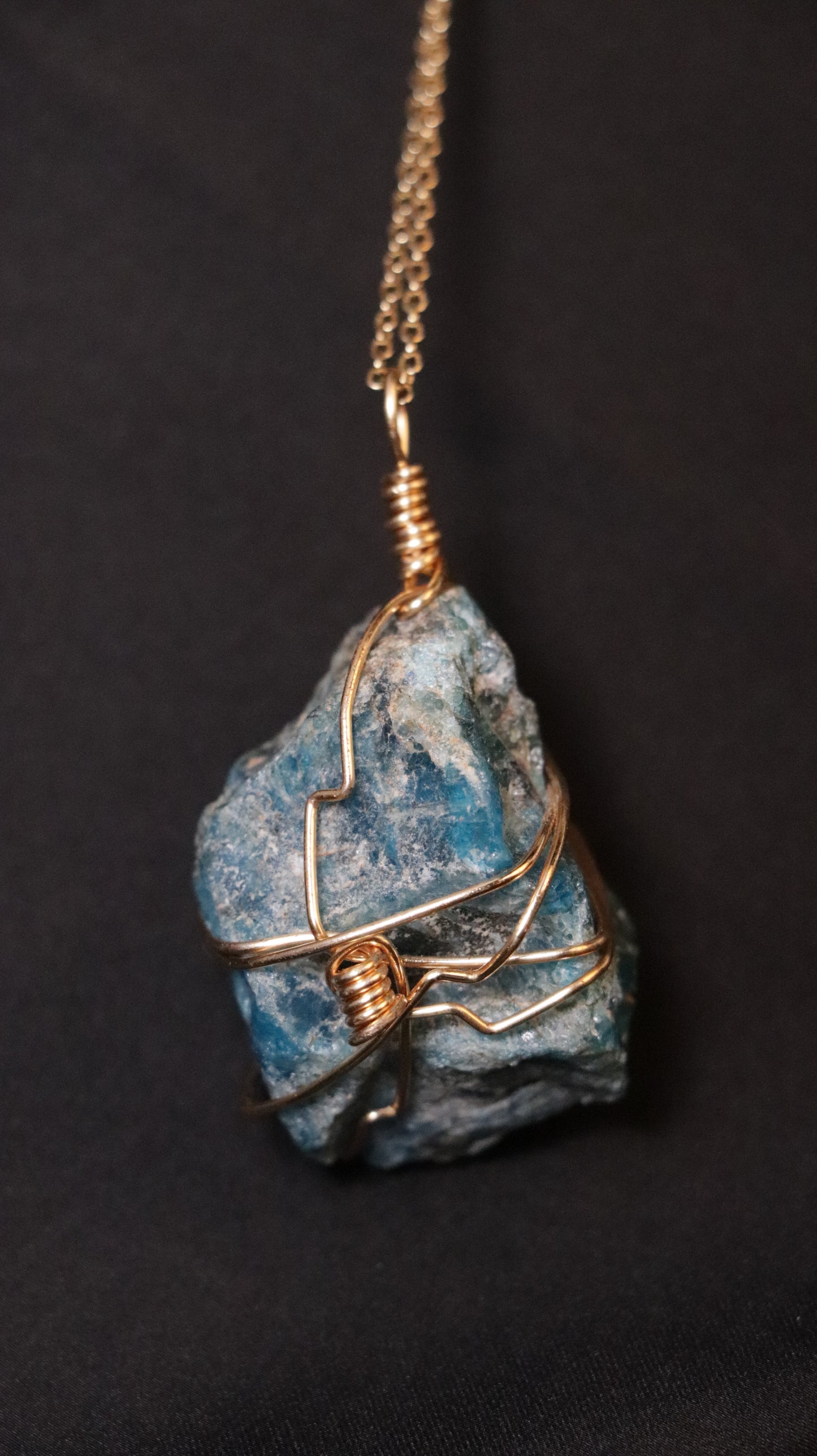 Necklaces: Wire-wrapped Crystal/Stone Necklaces