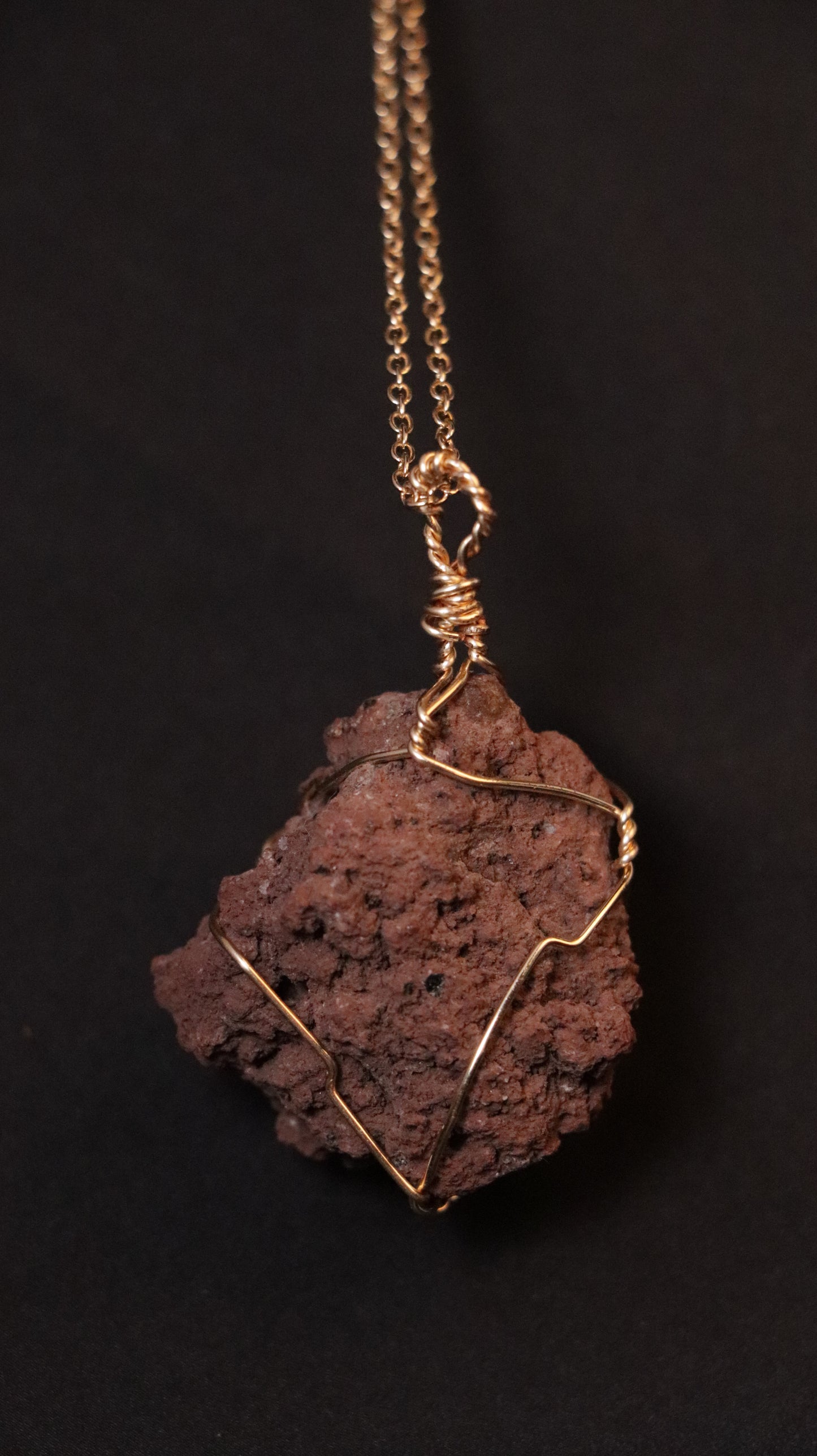 Necklaces: Wire-wrapped Crystal/Stone Necklaces