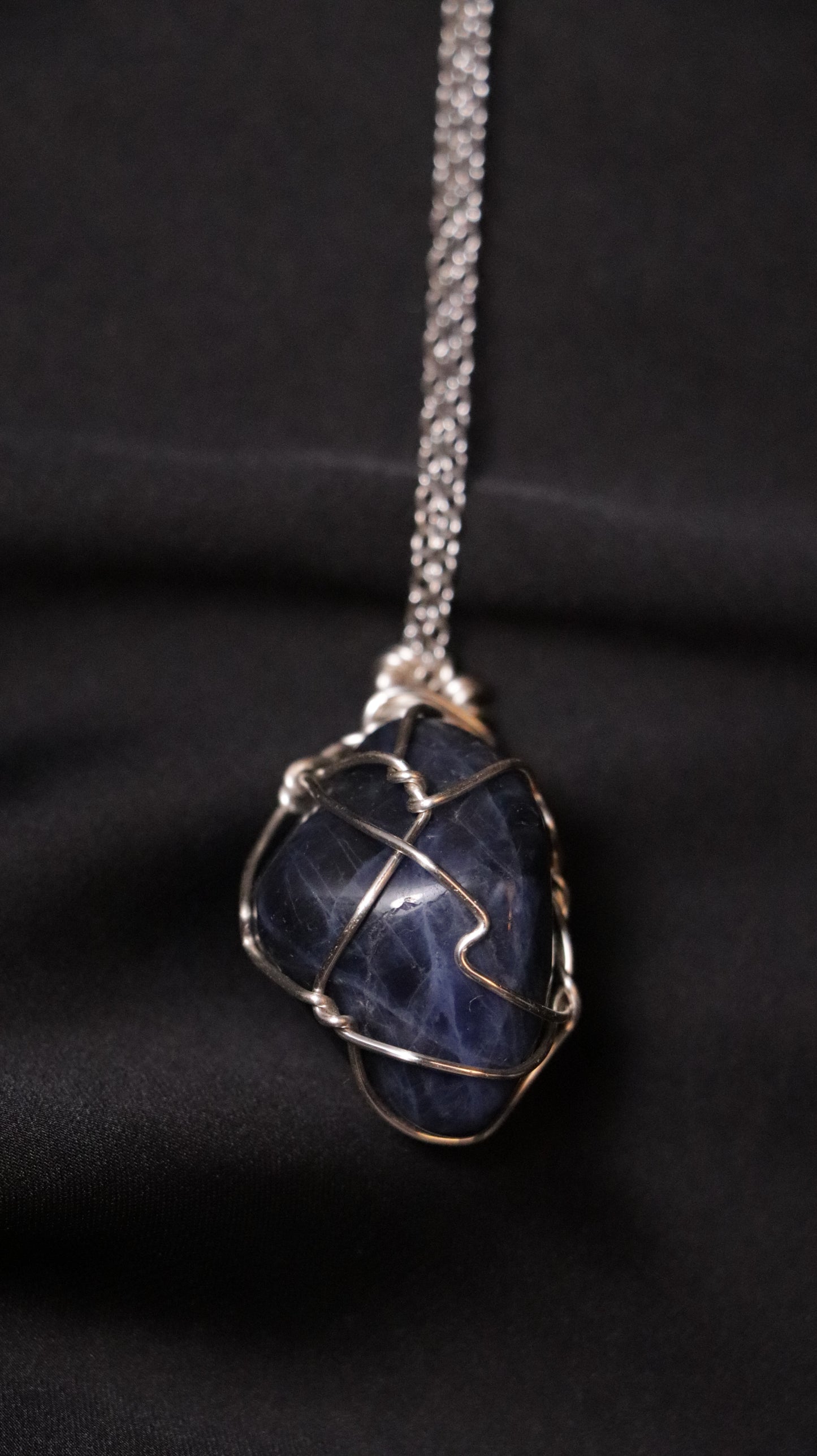 Necklaces: Wire-wrapped Crystal/Stone Necklaces