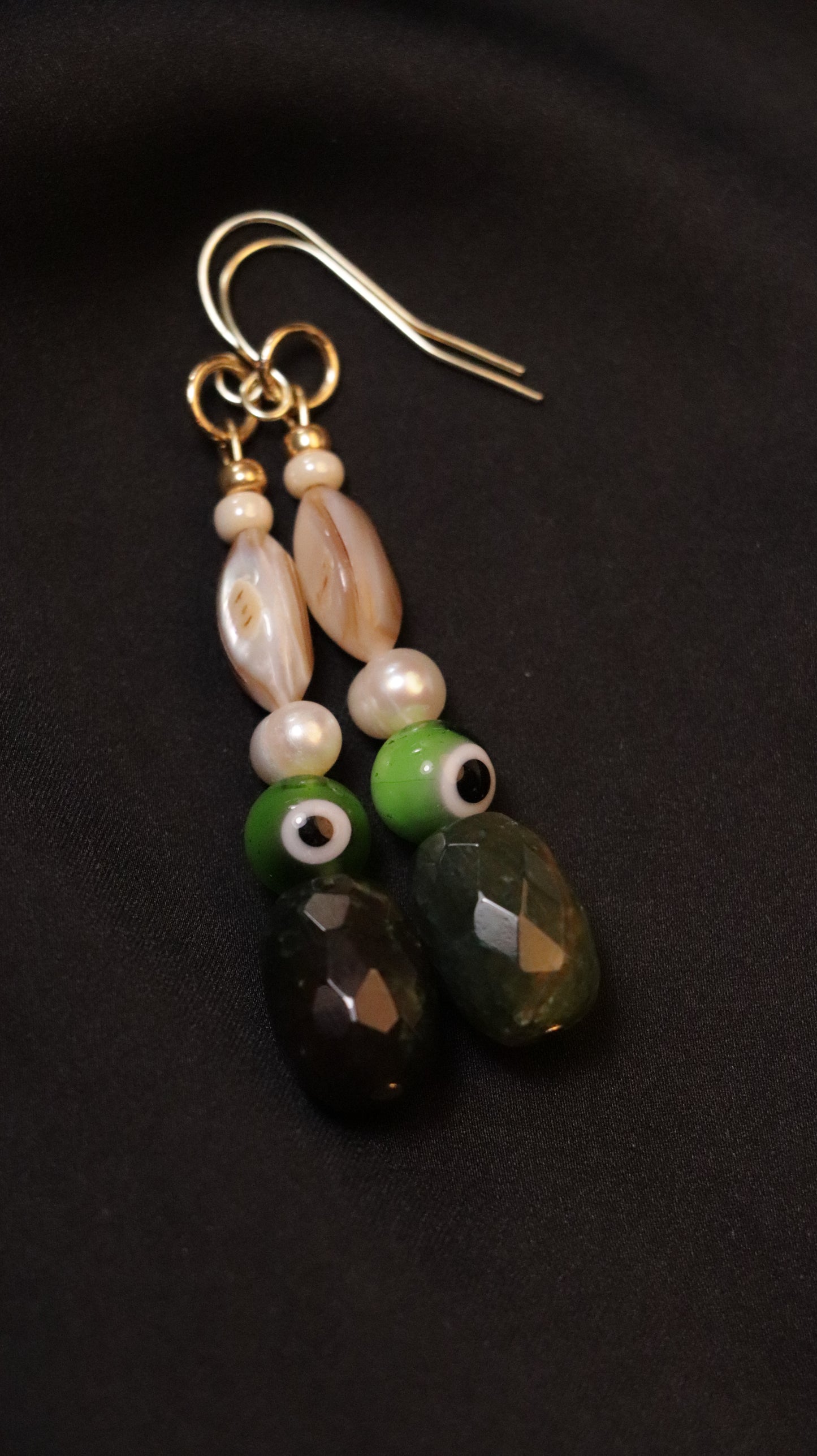 Earrings: Mati (Evil Eye) Dangle Earrings (select color/stone)