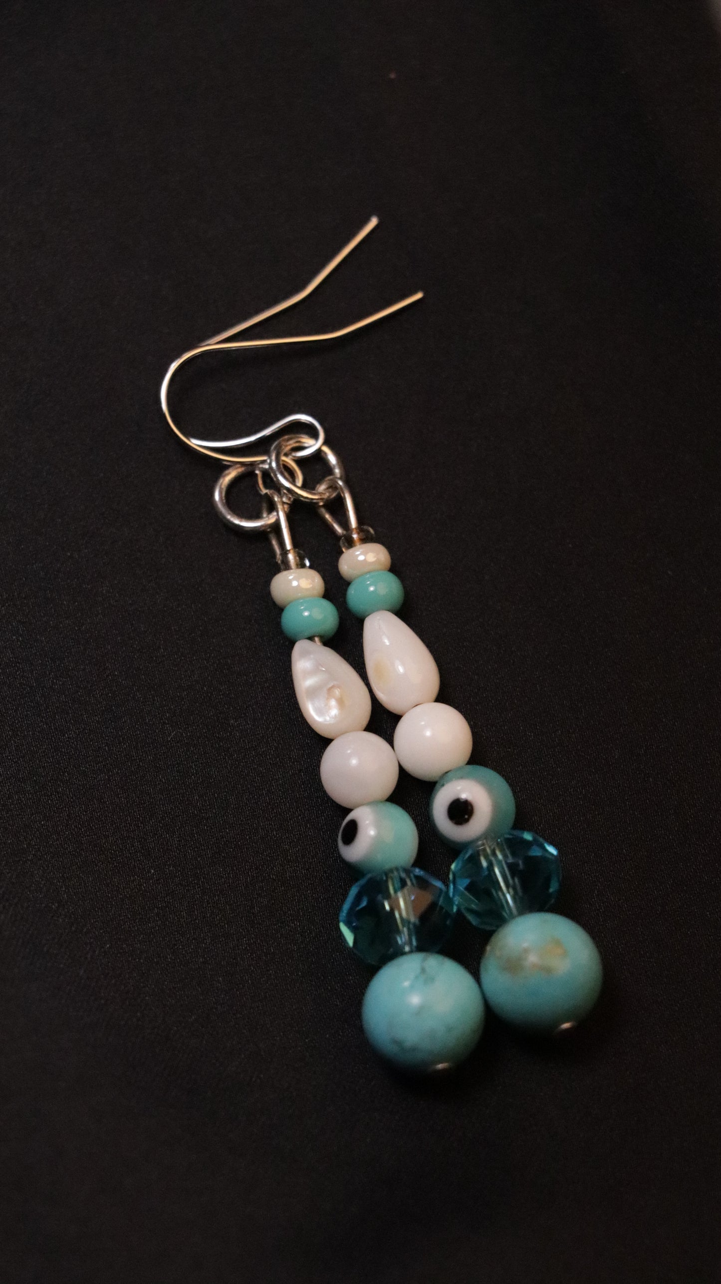 Earrings: Mati (Evil Eye) Dangle Earrings (select color/stone)