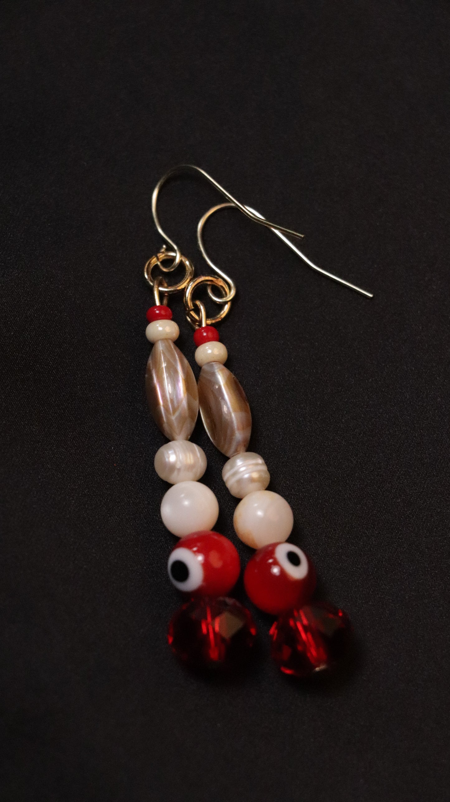 Earrings: Mati (Evil Eye) Dangle Earrings (select color/stone)